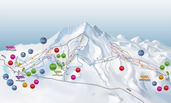 Erciyes Ski Resort Map Trail Map Erciyes – Kayseri