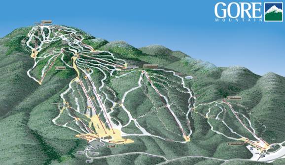 Trail Map Gore Mountain