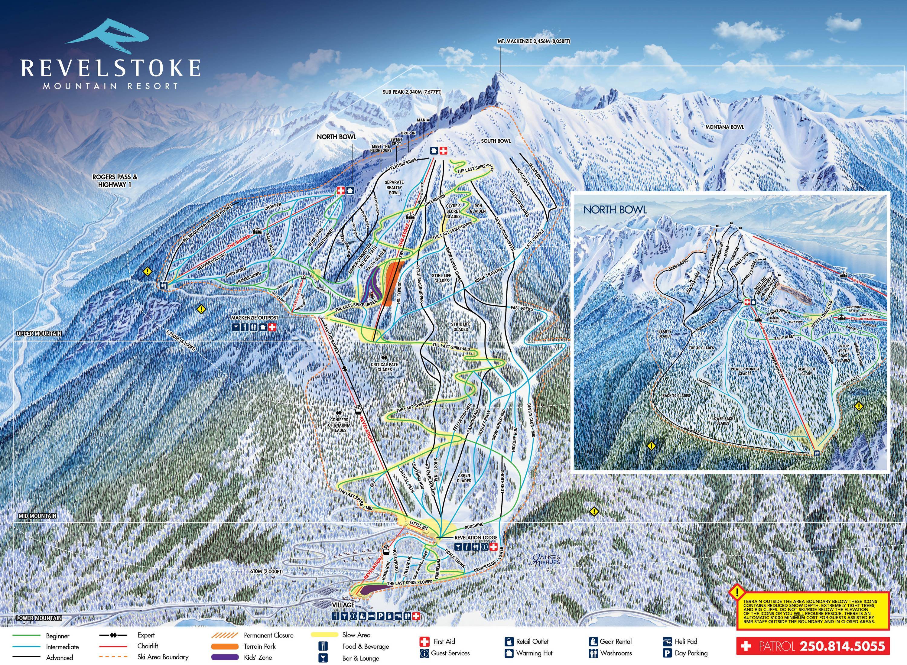 Revelstoke Mountain Resort Map Trail Map Revelstoke Mountain Resort