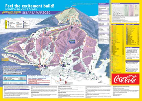 Nozawa Onsen Ski Map Trail map Nozawa Onsen