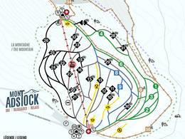 Trail map Mont Adstock