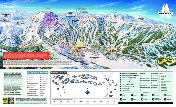 Kirkwood Cross Country Trail Map Trail Map Kirkwood