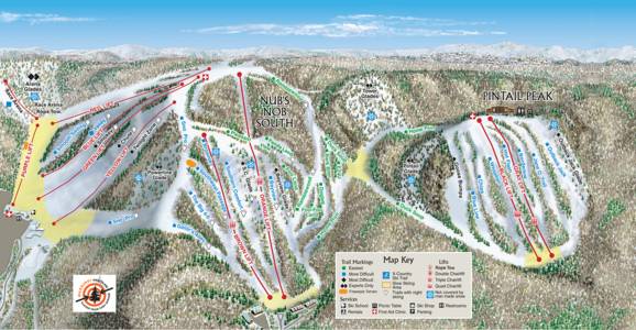 Nubs Nob Ski Map Trail Map Nub's Nob Ski Area