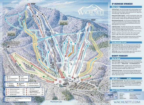 Mt Wachusett Hiking Trail Map Trail Map Wachusett Mountain