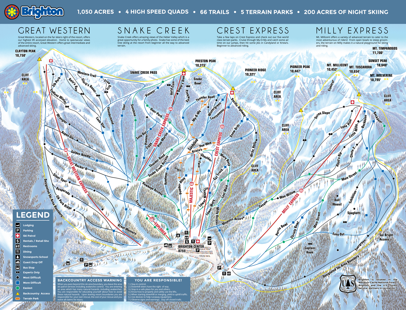 Holiday Valley Trail Map Pdf Trail Map Brighton