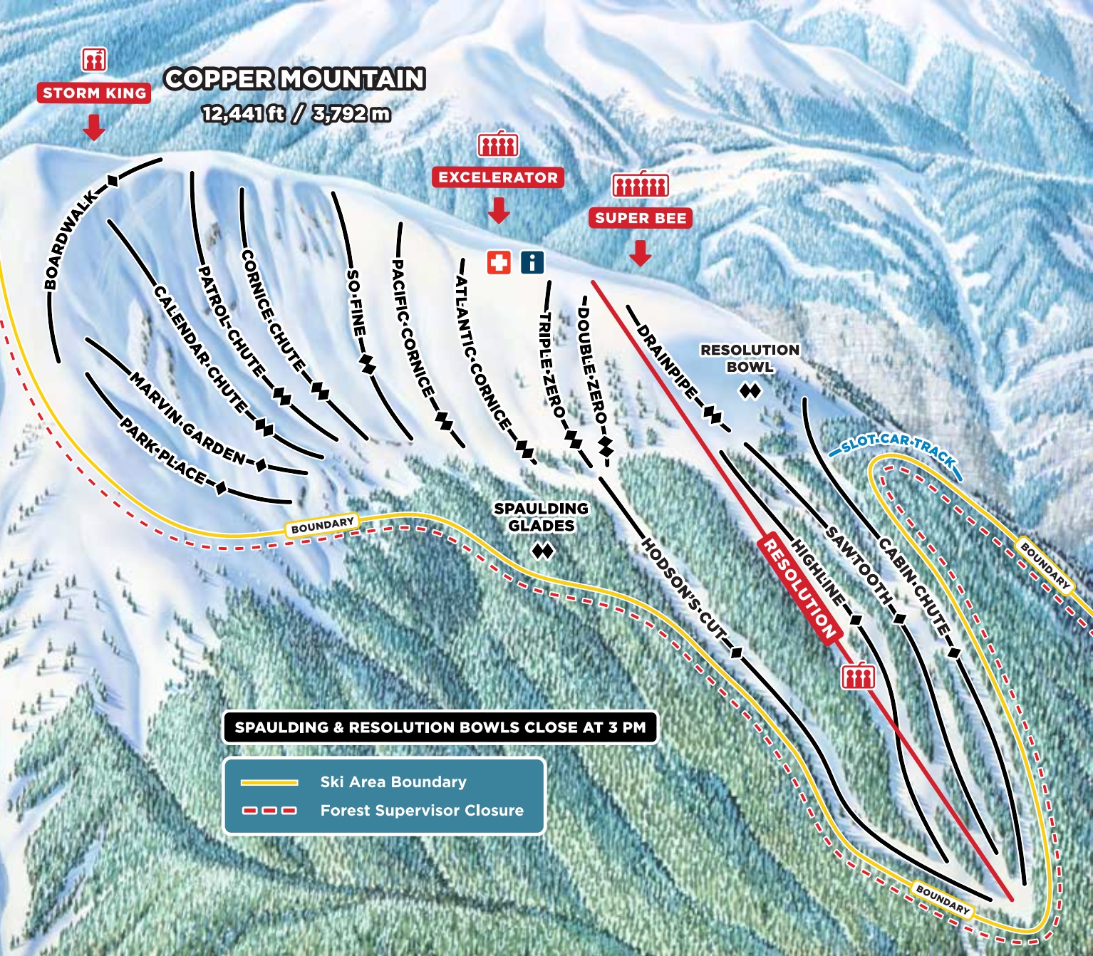 Copper Mountain Map Village Trail Map Copper Mountain