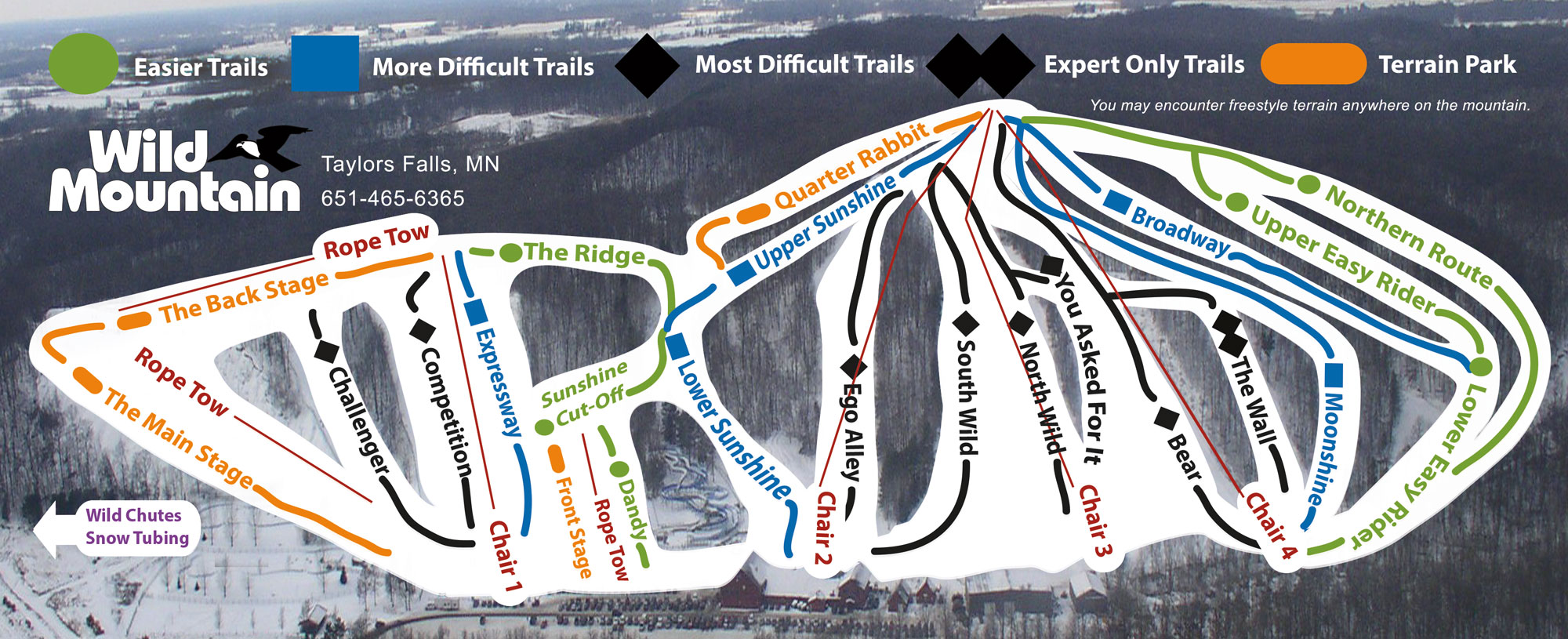 Wild Mountain Trail Map Trail Map Wild Mountain